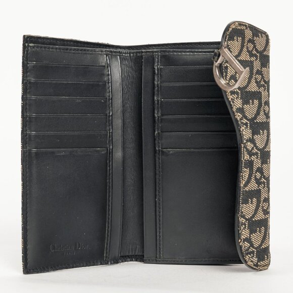 Christian Dior Saddle Noir Logo-Monogram Canvas Wallet - Picture 8 of 10